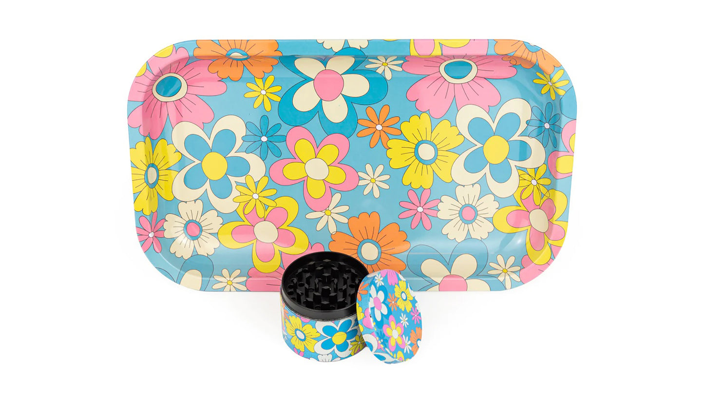 Retro Flowers | Burrito Tray & Cheese Shredder Bundle Gift Set